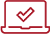 Computer with checkmark icon
