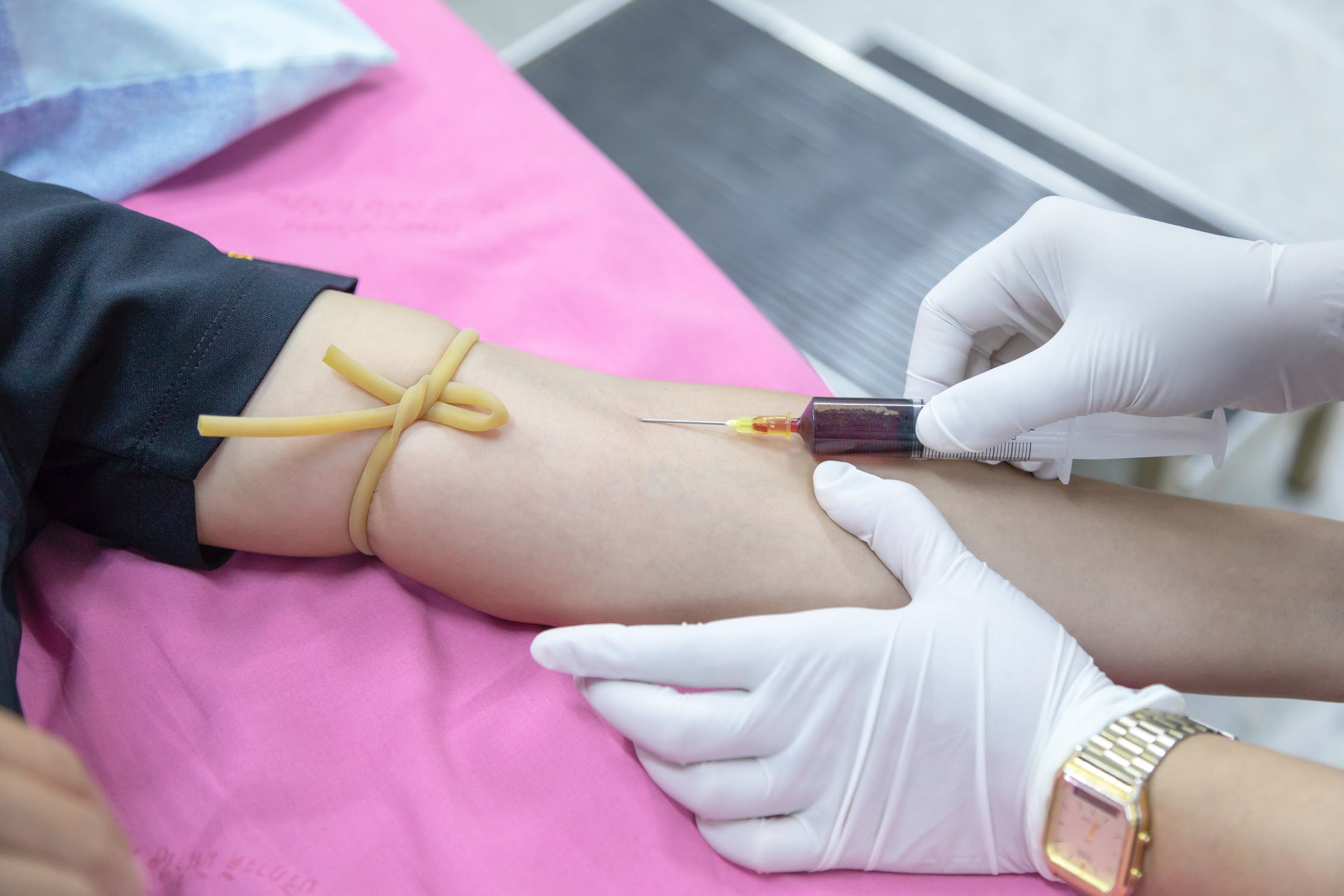 Drawing blood
