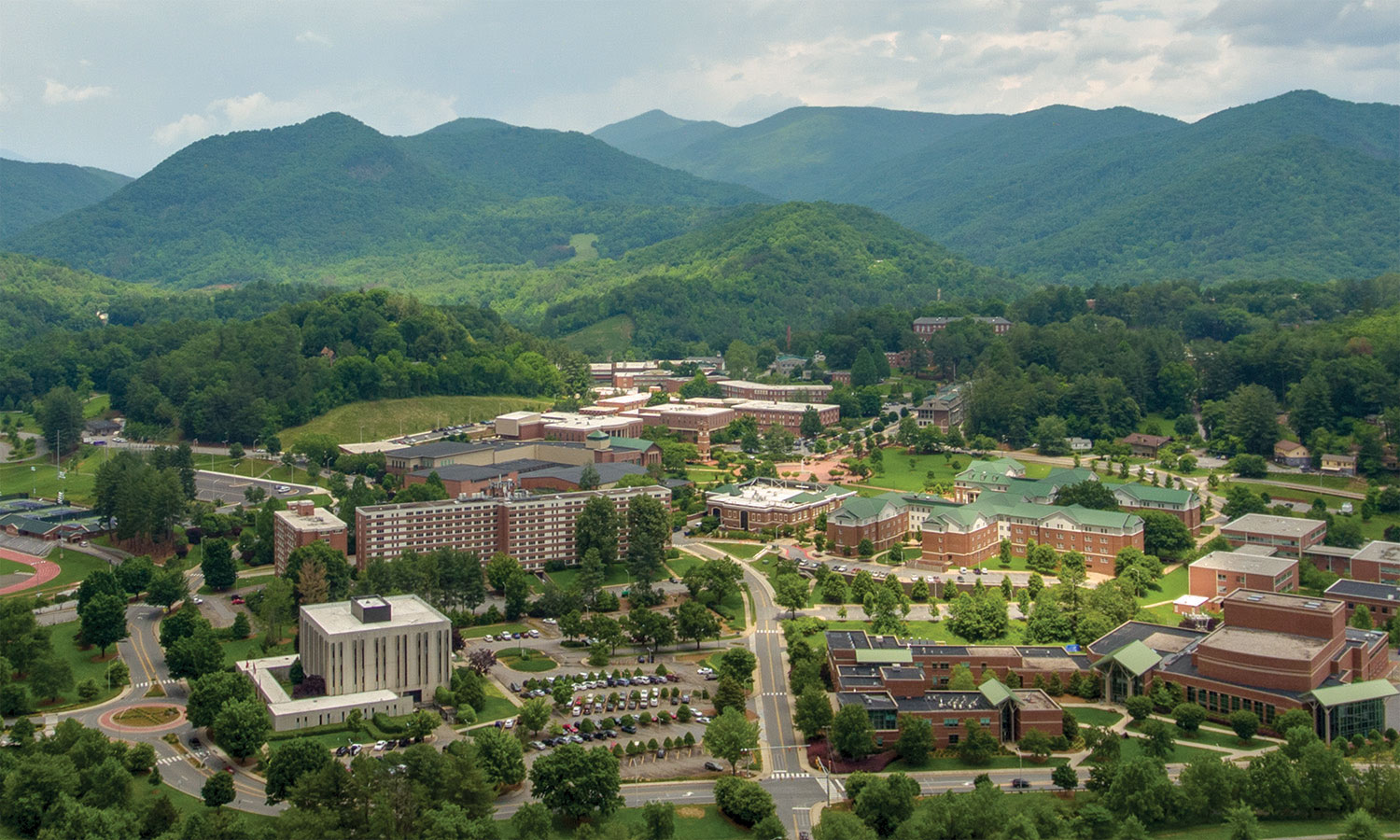 Aerial view of WESTERN CAROLINA UNIVERSITY