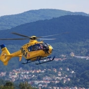 Helicopter in midflight