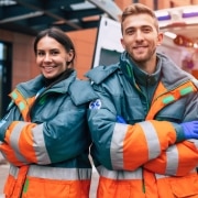 Two confident EMS professionals